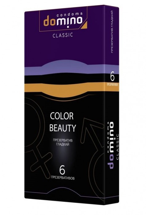 Разноцветные презервативы DOMINO Colour Beauty - 6 шт. - Domino - купить с доставкой в Рязани