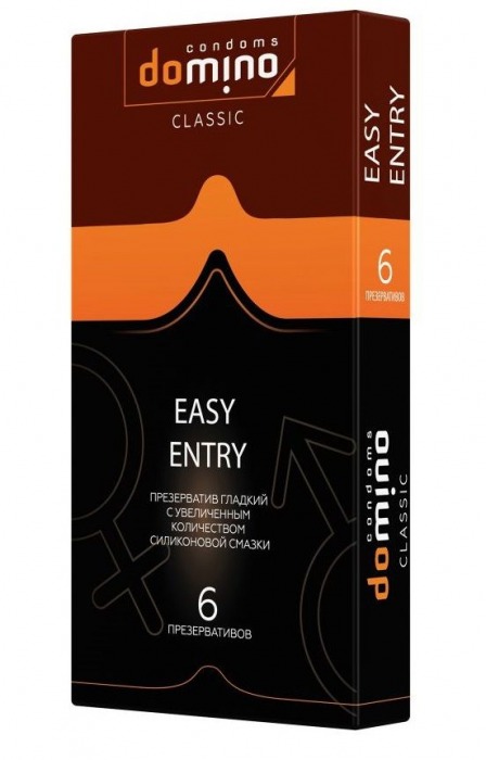 Презервативы с увеличенным количеством смазки DOMINO Easy Entry - 6 шт. - Domino - купить с доставкой в Рязани