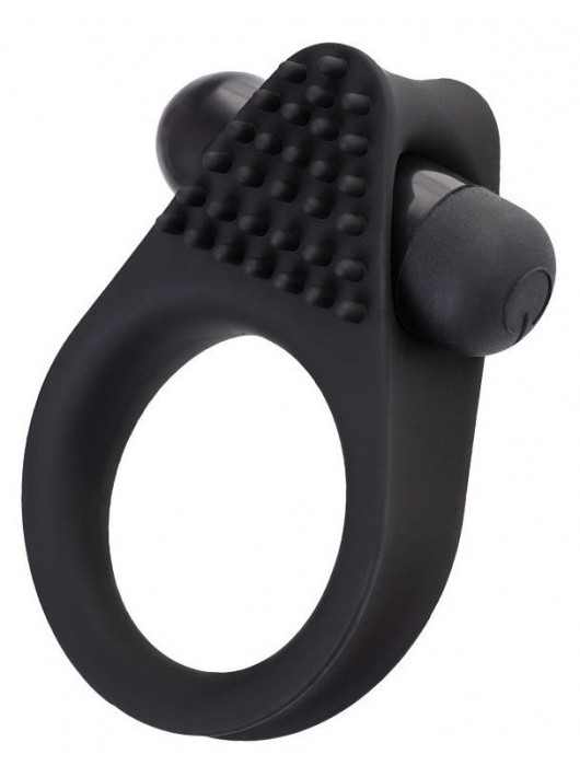 Черное эрекционное виброкольцо Brid с шипиками - A-toys - в Рязани купить с доставкой