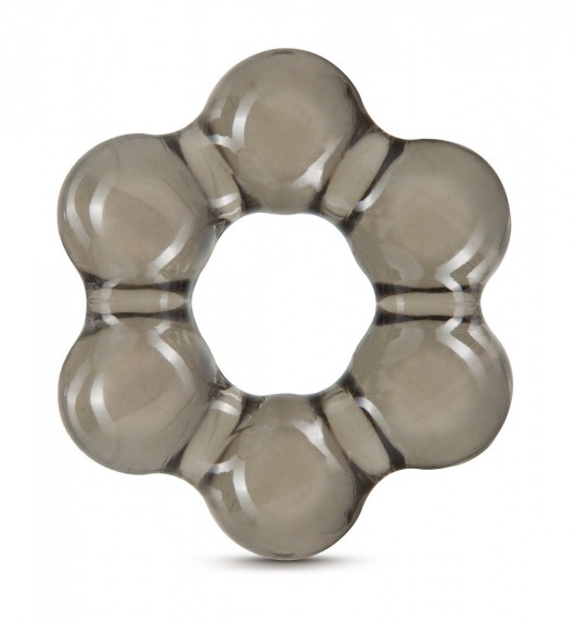 Дымчатое эрекционное кольцо Stay Hard Thick Bead Cock Ring - Blush Novelties - в Рязани купить с доставкой