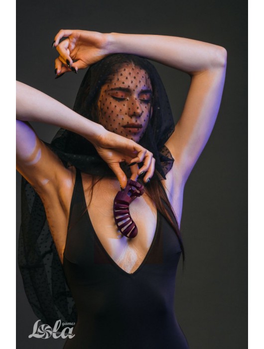 Мужской пояс верности бордового цвета Romello - Lola Games - купить с доставкой в Рязани