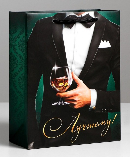 Бумажный пакет «Лучшему!» - 23 х 27 см. - Сима-Ленд - купить с доставкой в Рязани