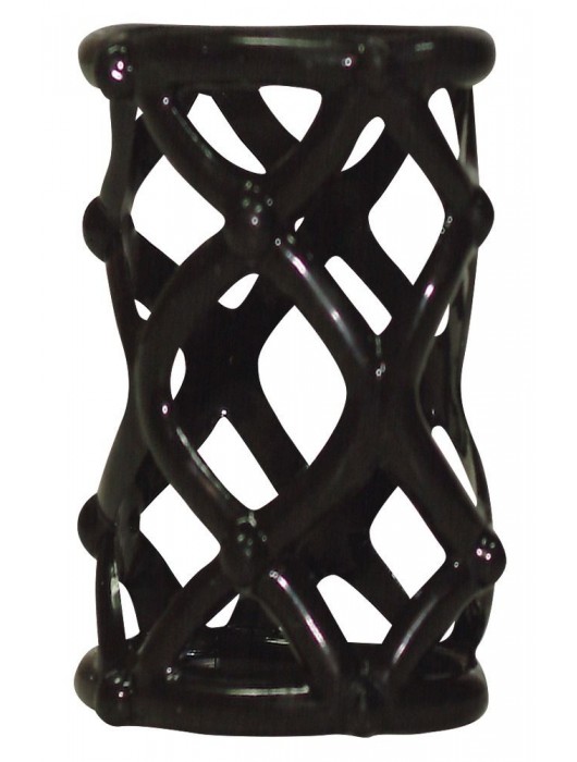 Чёрная насадка-сетка на пенис Orgasmus Wunder - Orion - в Рязани купить с доставкой