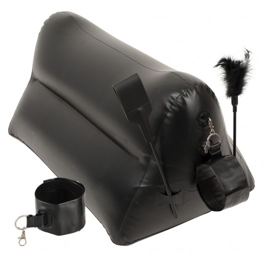 Надувная любовная подушка Portable Triangle Cushion с аксессуарами - Orion - купить с доставкой в Рязани