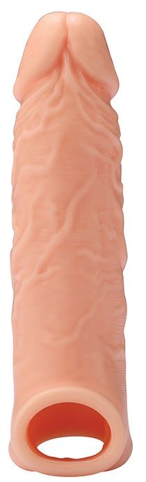 Телесная насадка EXTENDER WITH BALL STRAP 6.5 - 17 см. - Dream Toys - в Рязани купить с доставкой
