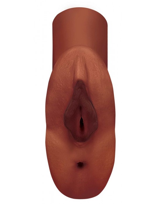 Коричневый мастурбатор Perfect Pussy Double Stroker - Pipedream - в Рязани купить с доставкой