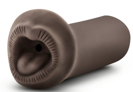 Коричневый мастурбатор-ротик Naughty Nicole - Blush Novelties - в Рязани купить с доставкой