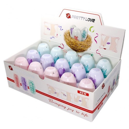 Набор из 15 мини-мастурбаторов Fantastic Egg Hard Boiled - Baile - в Рязани купить с доставкой