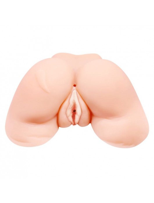 Телесная вибровагина Julie с 2 рабочими отверстиями - Baile - в Рязани купить с доставкой