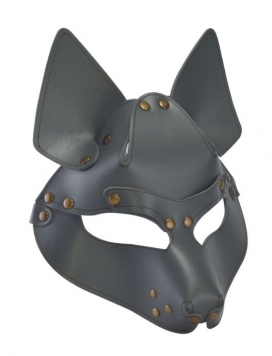 Серая маска Wolf с клепками - Sitabella - купить с доставкой в Рязани