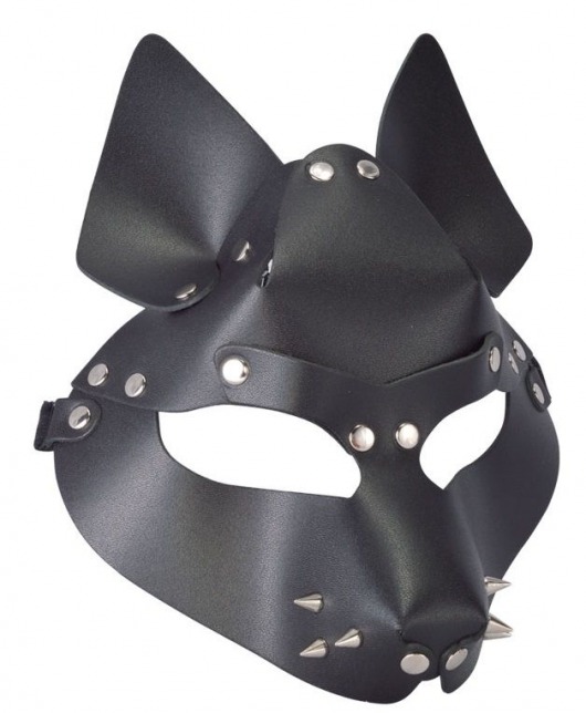 Черная маска Wolf с шипами - Sitabella - купить с доставкой в Рязани