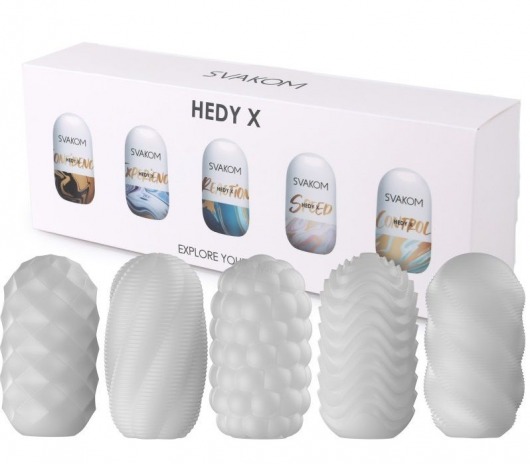 Набор из 5 мастурбаторов Hedy X5 Mixed - Svakom - в Рязани купить с доставкой