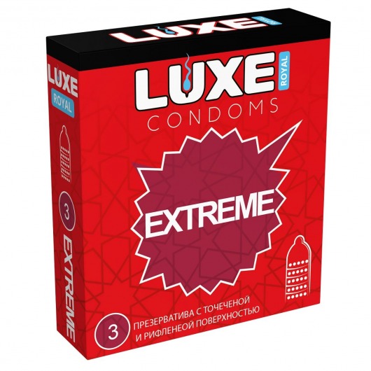 Текстурированные презервативы LUXE Royal Extreme - 3 шт. - Luxe - купить с доставкой в Рязани