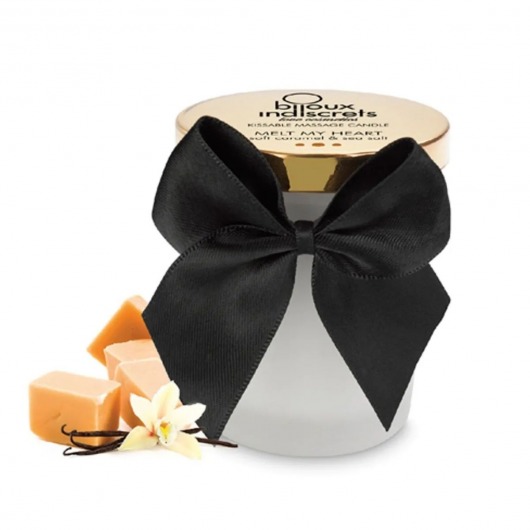 Массажная свеча Melt My Heart с ароматом карамели - 70 мл. - Bijoux Indiscrets - купить с доставкой в Рязани