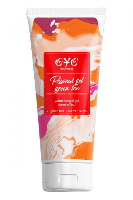 Интимная смазка на водной основе с согревающим эффектом OYO Personal Gel Green Tea - 50 мл. - OYO - купить с доставкой в Рязани