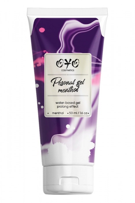 Интимная смазка на водной основе с пролонгирующим эффектом OYO Personal Gel Menthol - 50 мл. - OYO - купить с доставкой в Рязани