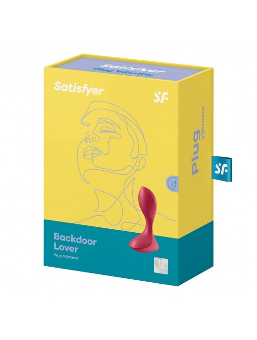 Красный вибромассажёр простаты Satisfyer Backdoor Lover - 14 см. - Satisfyer - в Рязани купить с доставкой