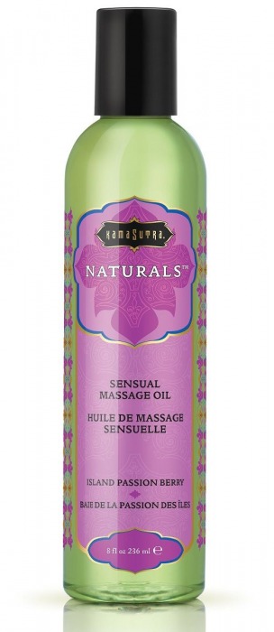 Массажное масло Naturals Island Passion Berry с ароматом тропических фруктов - 236 мл. - Kama Sutra - купить с доставкой в Рязани