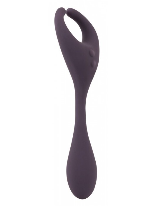 Фиолетовый универсальный вибратор Remote Controlled Couples Vibrator - Orion