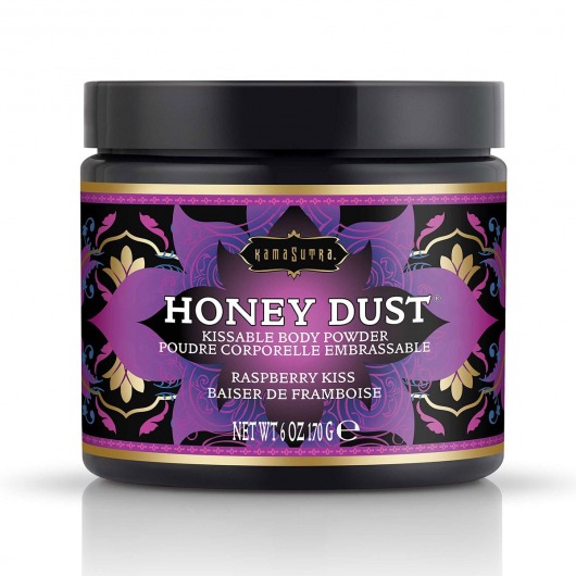 Пудра для тела Honey Dust Body Powder с ароматом малины - 170 гр. - Kama Sutra - купить с доставкой в Рязани
