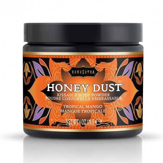 Пудра для тела Honey Dust Body Powder с ароматом манго - 170 гр. - Kama Sutra - купить с доставкой в Рязани