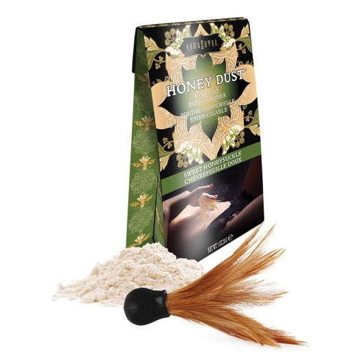 Пудра для тела Honey Dust Body Powder с ароматом жимолости - 28 гр. - Kama Sutra - купить с доставкой в Рязани