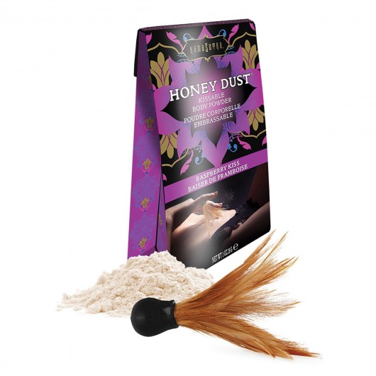 Пудра для тела Honey Dust Body Powder с ароматом малины - 28 гр. - Kama Sutra - купить с доставкой в Рязани