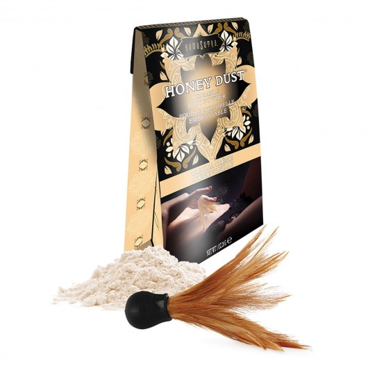 Пудра для тела Honey Dust Body Powder с ароматом ванили - 28 гр. - Kama Sutra - купить с доставкой в Рязани