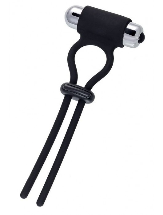 Черное эрекционное лассо на пенис Jat - A-toys - в Рязани купить с доставкой