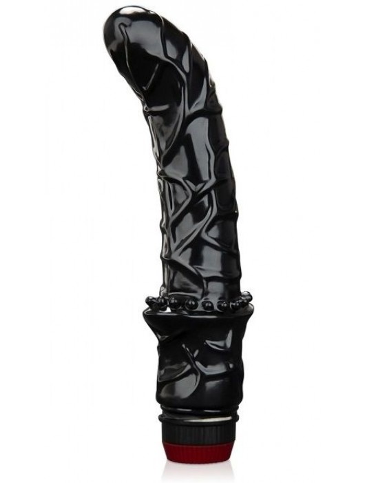 Черный вибромассажер простаты 6  Premium Prostate Massager - BlueLine - в Рязани купить с доставкой