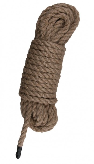 Пеньковая веревка для связывания Hemp Rope - 5 м. - Easy toys - купить с доставкой в Рязани