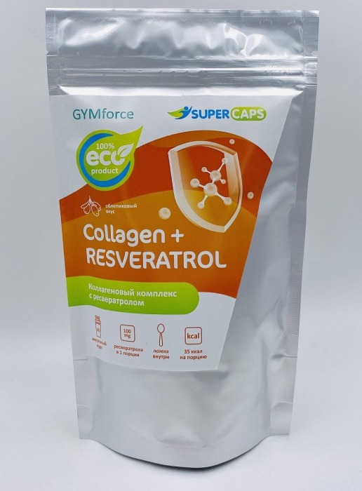 Натуральный коллаген с ресвератролом GYMforce Collagen+ - 150 гр. - SuperCaps - купить с доставкой в Рязани