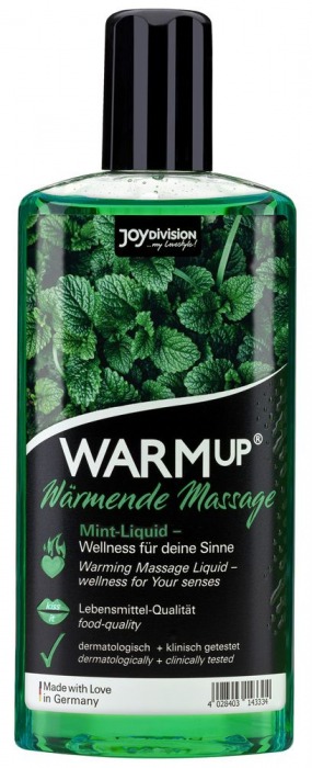 Массажное масло WARMup Mint с ароматом мяты - 150 мл. - Joy Division - купить с доставкой в Рязани