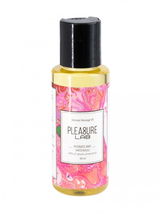 Массажное масло Pleasure Lab Delicate с ароматом пиона и пачули - 50 мл. - Pleasure Lab - купить с доставкой в Рязани