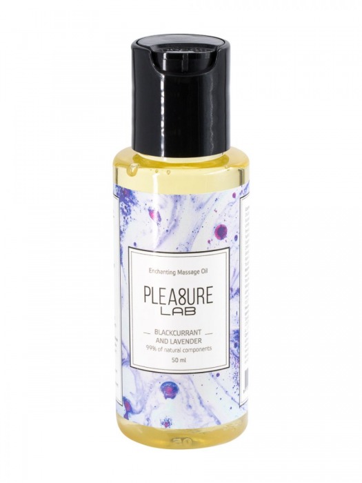 Массажное масло Pleasure Lab Enchanting с ароматом черной смородины и лаванды - 50 мл. - Pleasure Lab - купить с доставкой в Рязани