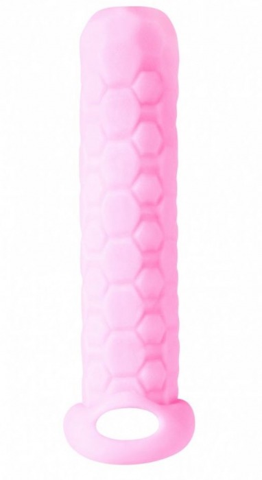 Розовый фаллоудлинитель Homme Long - 13,5 см. - Lola Games - в Рязани купить с доставкой