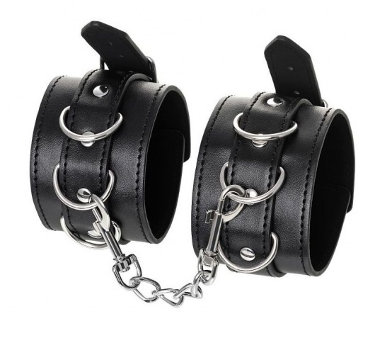 Черные оковы Anonymo из искусственной кожи - ToyFa - купить с доставкой в Рязани
