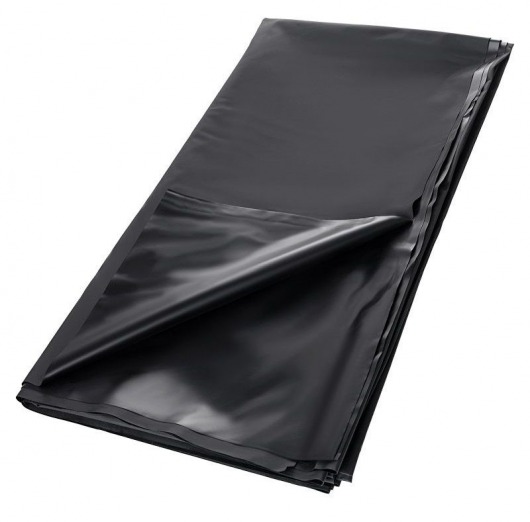 Черная простыня для секса из ПВХ - 220 х 200 см. - ToyFa - купить с доставкой в Рязани