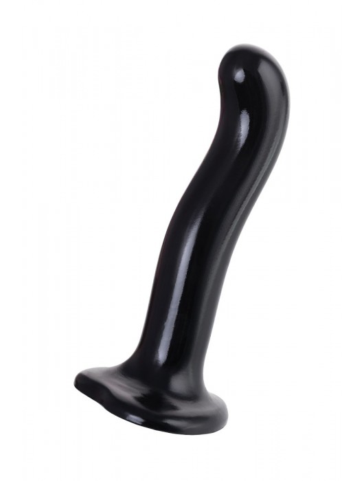 Черный стимулятор для пар P G-Spot Dildo Size M - 18 см. - Strap-on-me - в Рязани купить с доставкой