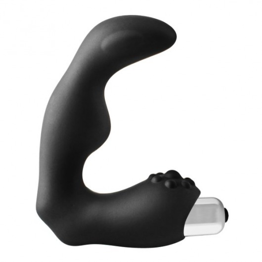 Черный вибромассажер простаты FantASStic Vibrating Prostate Massager - 11,3 см. - Dream Toys - в Рязани купить с доставкой