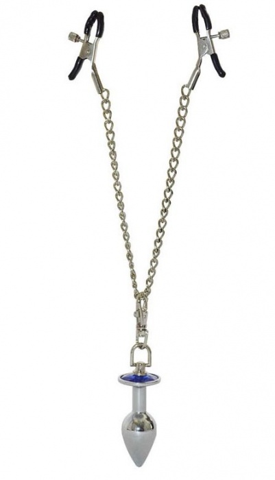 Зажимы для сосков с анальной пробкой - Sitabella - купить с доставкой в Рязани