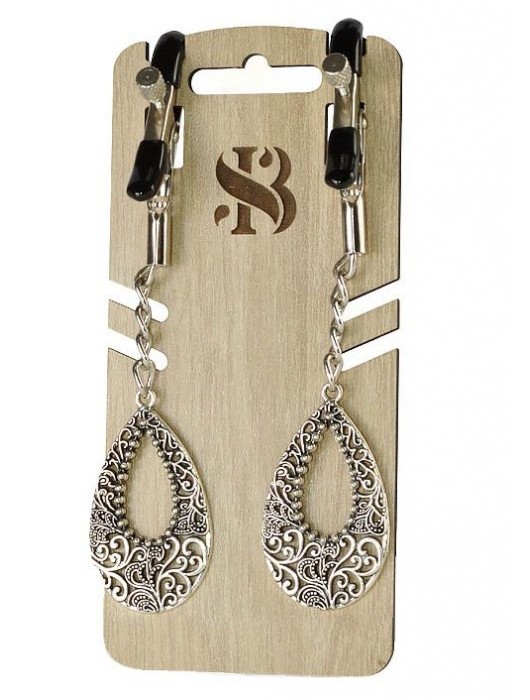 Изысканные зажимы на соски с подвесками  Шахерезада - Sitabella - купить с доставкой в Рязани