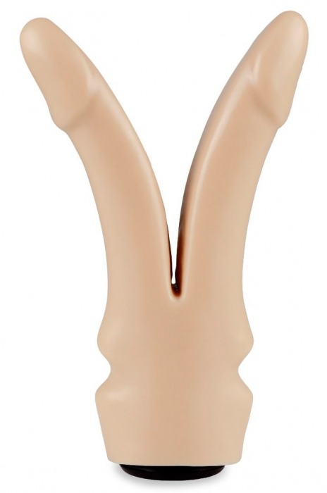 Телесная сплит-насадка харнесс - 16,5 см. - LOVETOY (А-Полимер) - купить с доставкой в Рязани