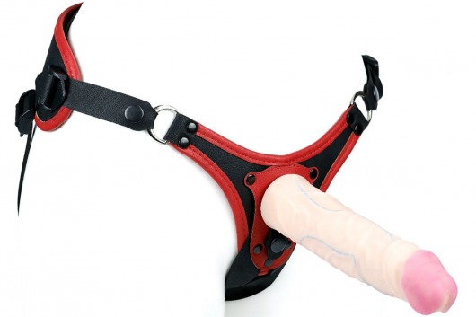 Пояс унисекс UNISEX Style с 2 насадками - LOVETOY (А-Полимер) - купить с доставкой в Рязани