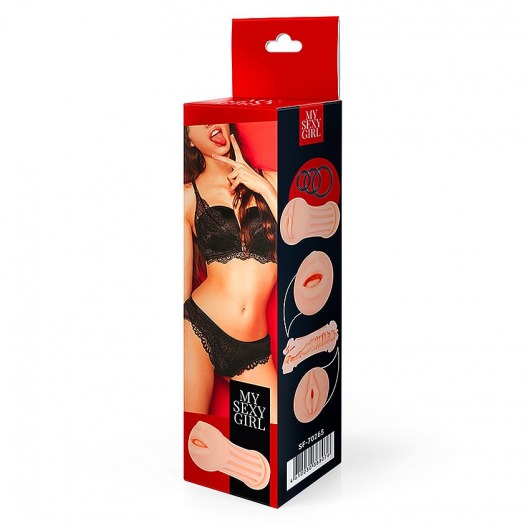 Двусторонний мастурбатор - ротик и вагина - Bior toys - в Рязани купить с доставкой