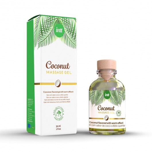 Массажный гель с ароматом кокоса Coconut - 30 мл. - INTT - купить с доставкой в Рязани
