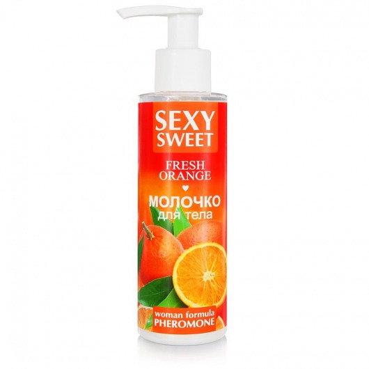 Молочко для тела с феромонами и ароматом апельсина Sexy Sweet Fresh Orange - 150 гр. -  - Магазин феромонов в Рязани