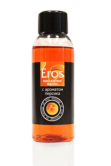 Массажное масло Eros exotic с ароматом персика - 50 мл. - Биоритм - купить с доставкой в Рязани