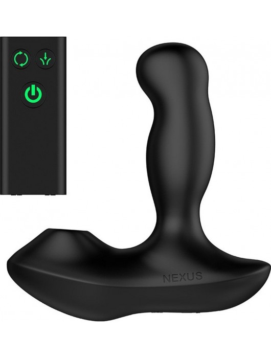 Черный вибратор-ротатор для стимуляции простаты Nexus Revo Air - Nexus Range - в Рязани купить с доставкой