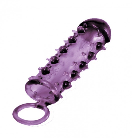 Закрытая фиолетовая насадка с пупырышками SAMURAI PENIS SLEEVE PURPLE - 14,5 см. - NMC - в Рязани купить с доставкой